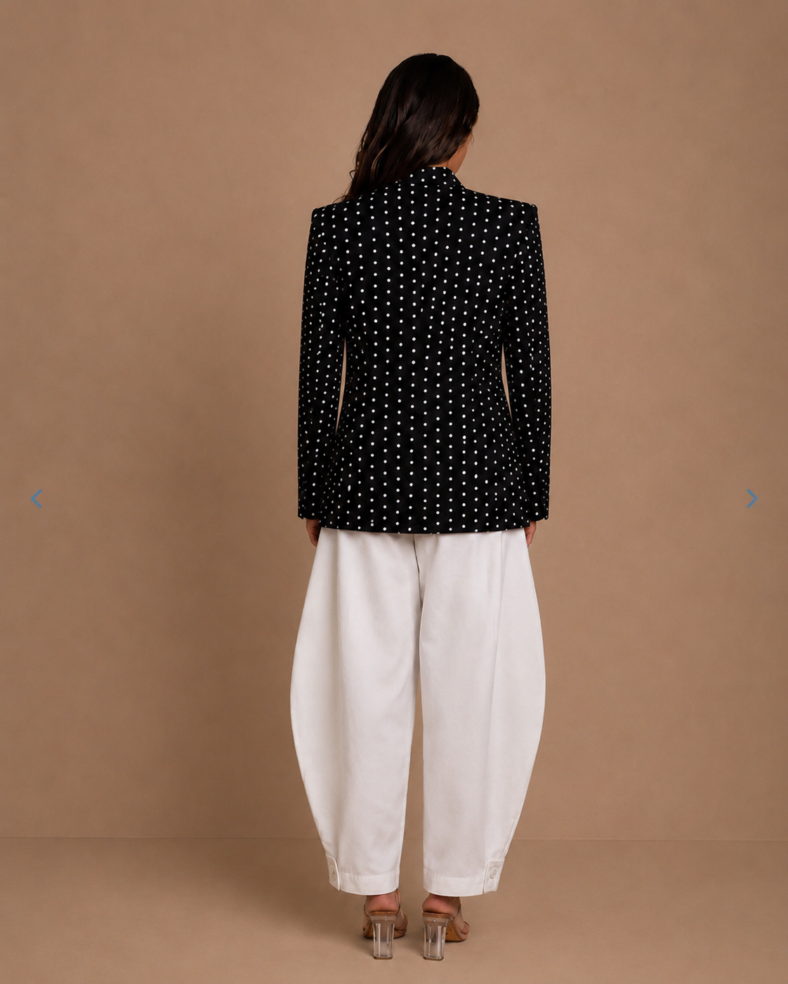 White Barrel Pants