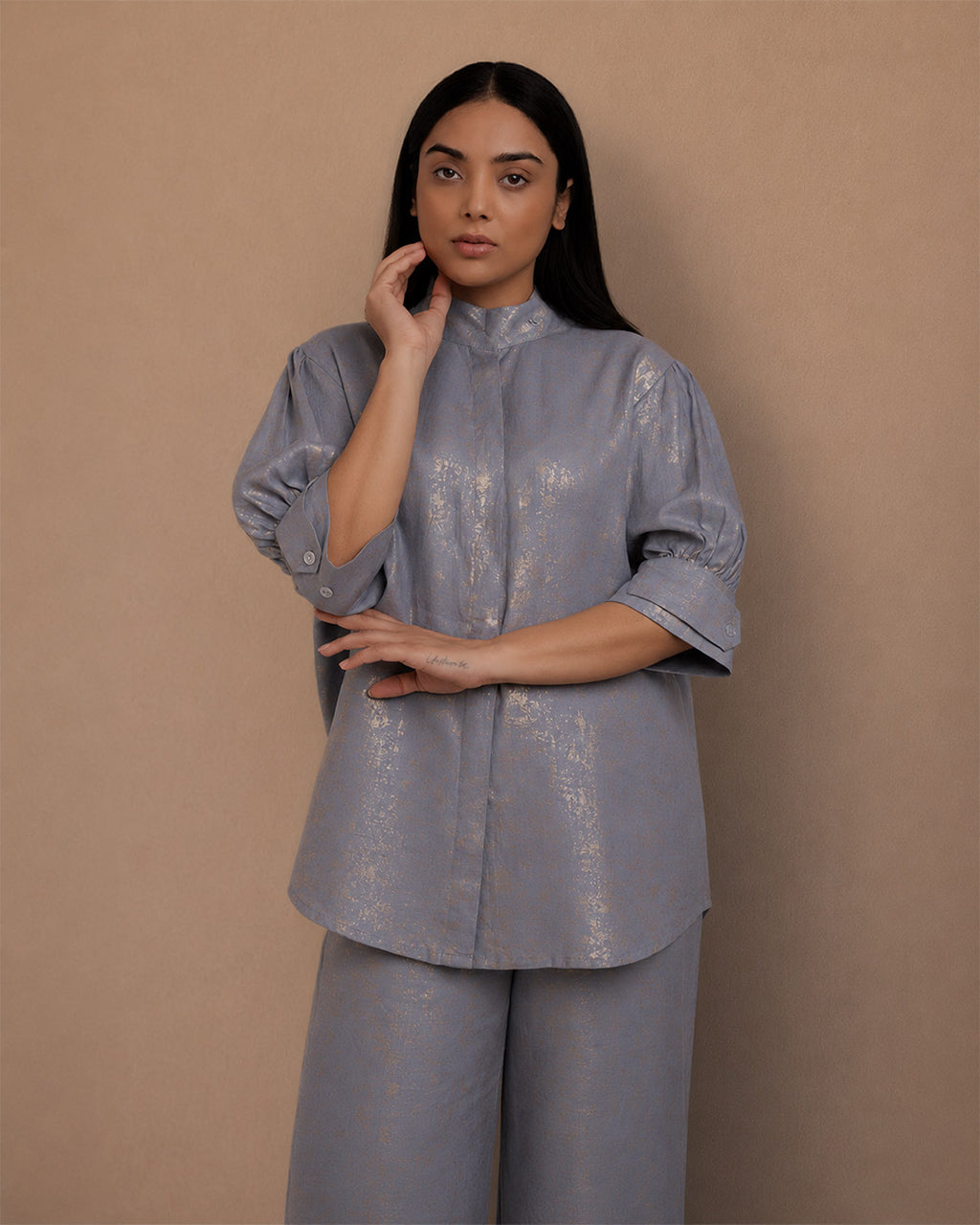 Gentle Glow Co-ord – Pearl Blue
