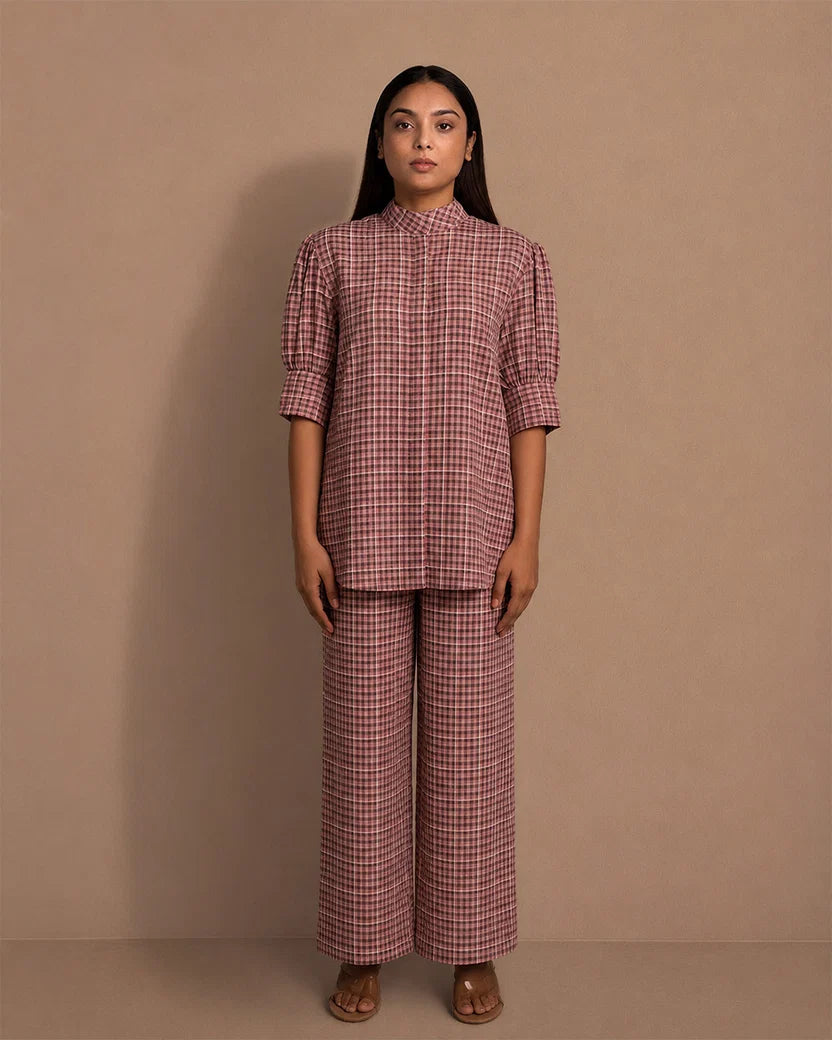 The Escape Shirt - Ruby Heritage Checks