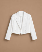Double-Breasted Short Cotton Jacket