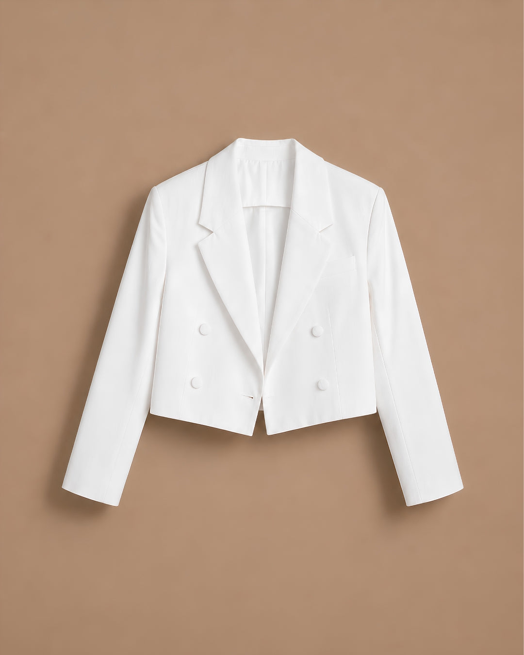 Double-Breasted Short Cotton Jacket