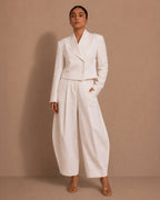 Double-Breasted Short Cotton Jacket