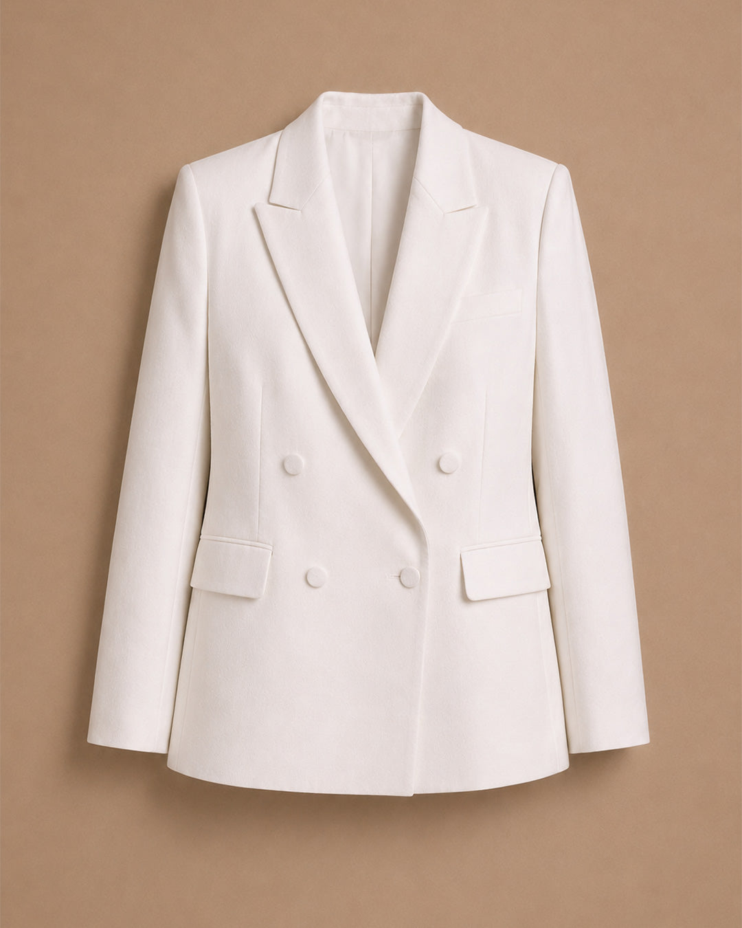 Double-Breasted Long Cotton Jacket