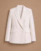 Double-Breasted Long Cotton Jacket